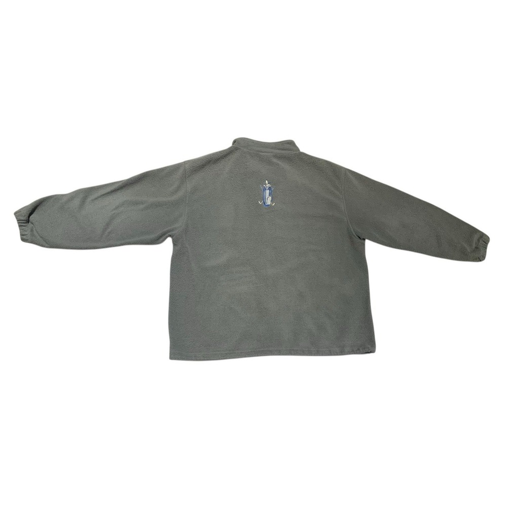 NORTHERN REFLECTIONS Mens‎ XL Gray Full Zip Fleece Jacket Embroidered Golf Bag - Picture 3 of 11